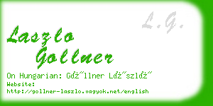 laszlo gollner business card